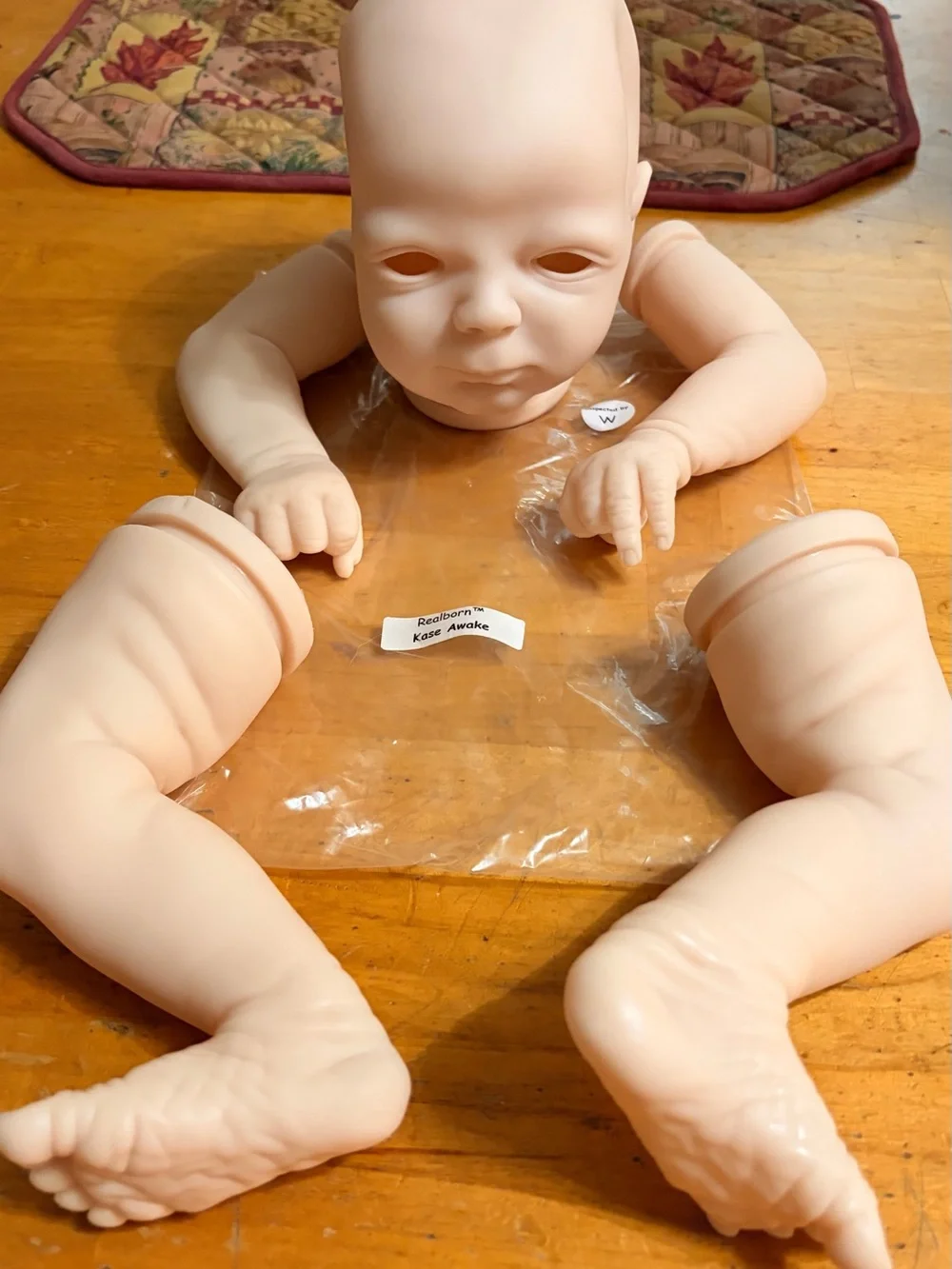 Reborn Doll Kit Vinyl Limbs and Head – Flesh Tone KASE AWAKE